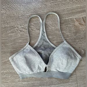 Gray/Lavender Outdoor Voices Sports Bra, perfect fit under Exercise Dress, XS